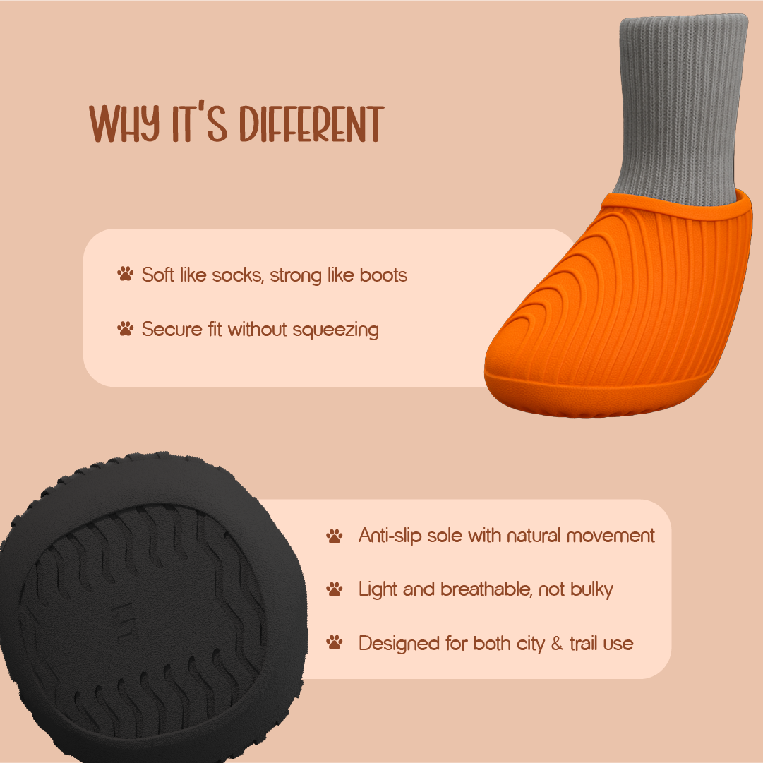 TenderTrek Silicone Boots | Waterproof, Anti-Slip, Comfy Fit