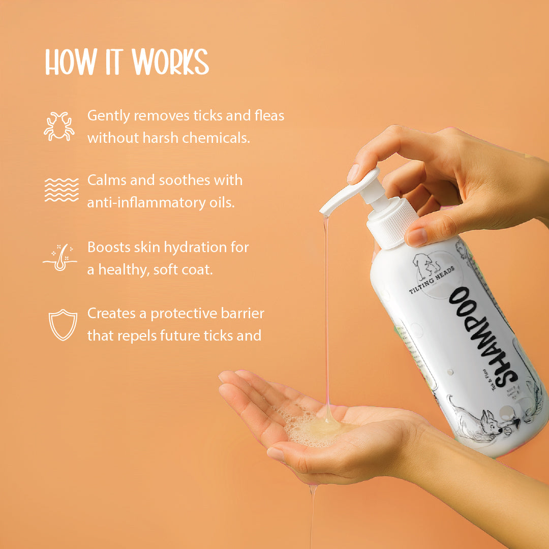 Tick & Flea Dog Shampoo - Tilting Heads