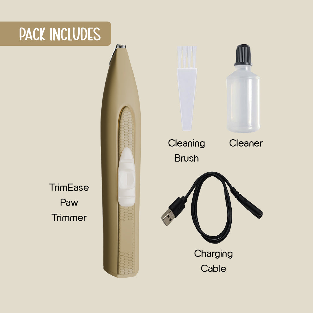 TrimEase Paw Trimmer | Precise & Gentle Grooming For Pets | Rechargeable & Safe