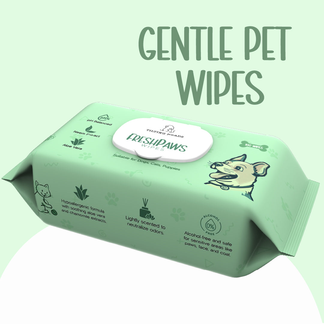 Gentle Pet Wipes | Hypoallergenic, Biodegradable & Soothing Care