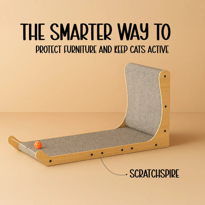 ScratchSpire – Smart Scratch Board for Active Cats & Furniture Protection