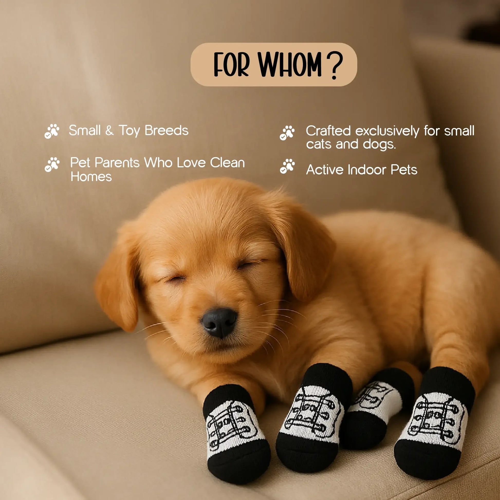 UltraGrip Pet Socks – The Perfect Fit for Small Cats & Dogs - Tilting Heads