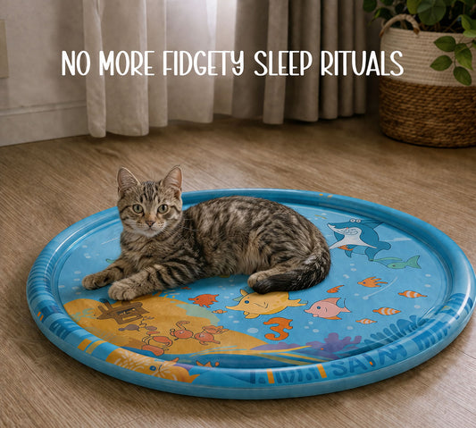 LumenPool Bed – Cooling Water Bed with Floating Toys | Anti-Scratch | Foldable | Stress-Relieving