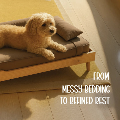 AristoBed | Handmade Wooden Pet Bed | Durable | Stylish & Washable