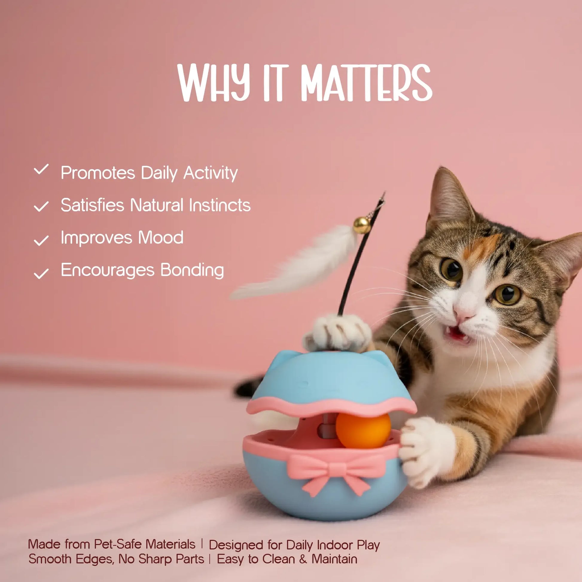 BellBop Toy – A Rolling Bell Toy That Keeps Cats Active & Happy - Tilting Heads