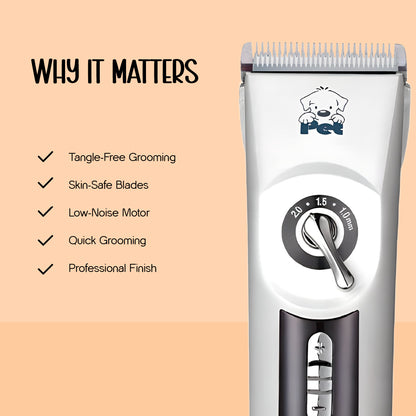 Tilting Heads CP-9700 Pet Clipper | Safe, Reliable & Professional Grooming