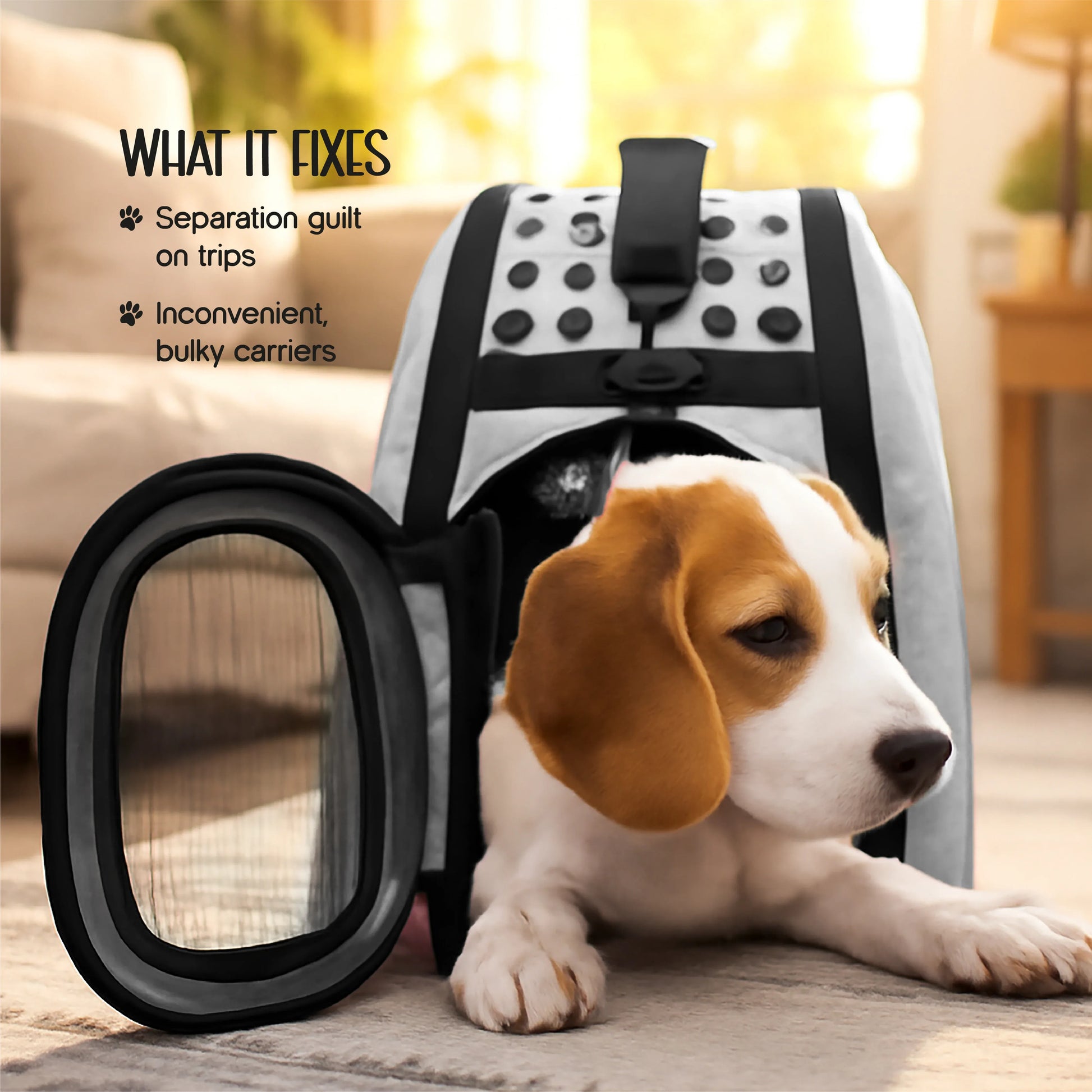 AeroPod | Luxury Pet Carrier Bag | Airline-Friendly Design - Tilting Heads