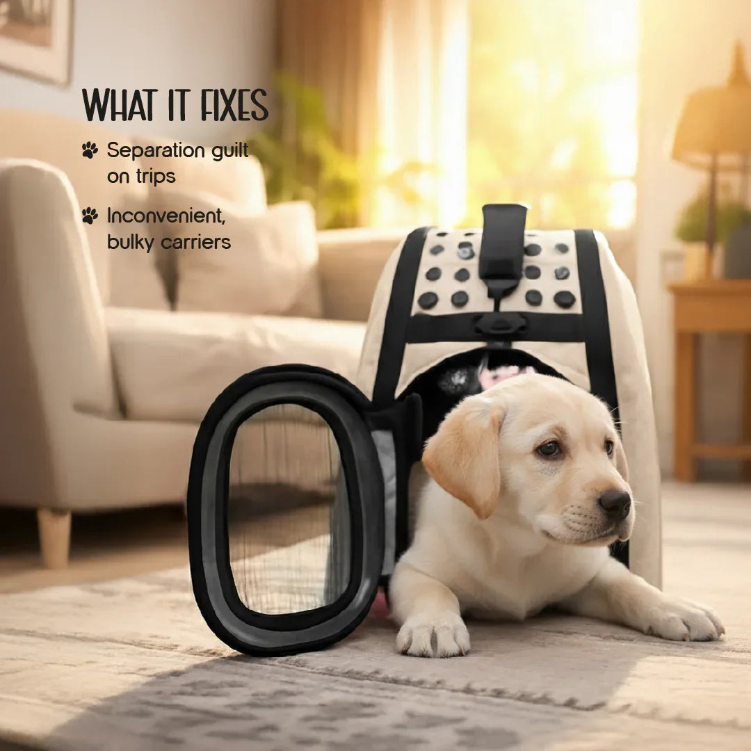 AeroPod | Luxury Pet Carrier Bag | Airline-Friendly Design - Tilting Heads