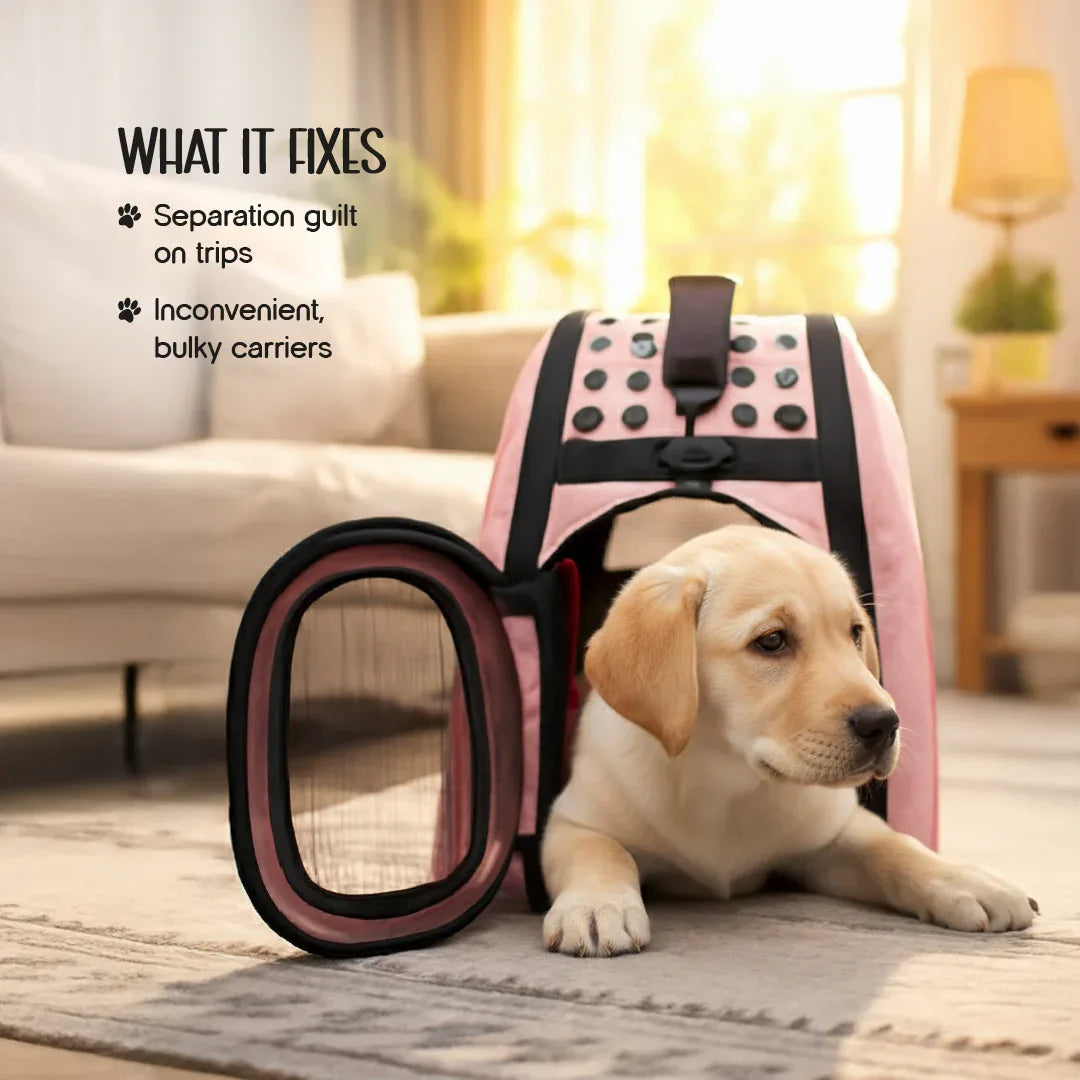 AeroPod | Luxury Pet Carrier Bag | Airline-Friendly Design - Tilting Heads