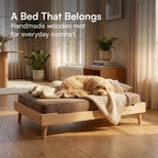 AristoBed | Handmade Wooden Pet Bed | Durable | Stylish & Washable