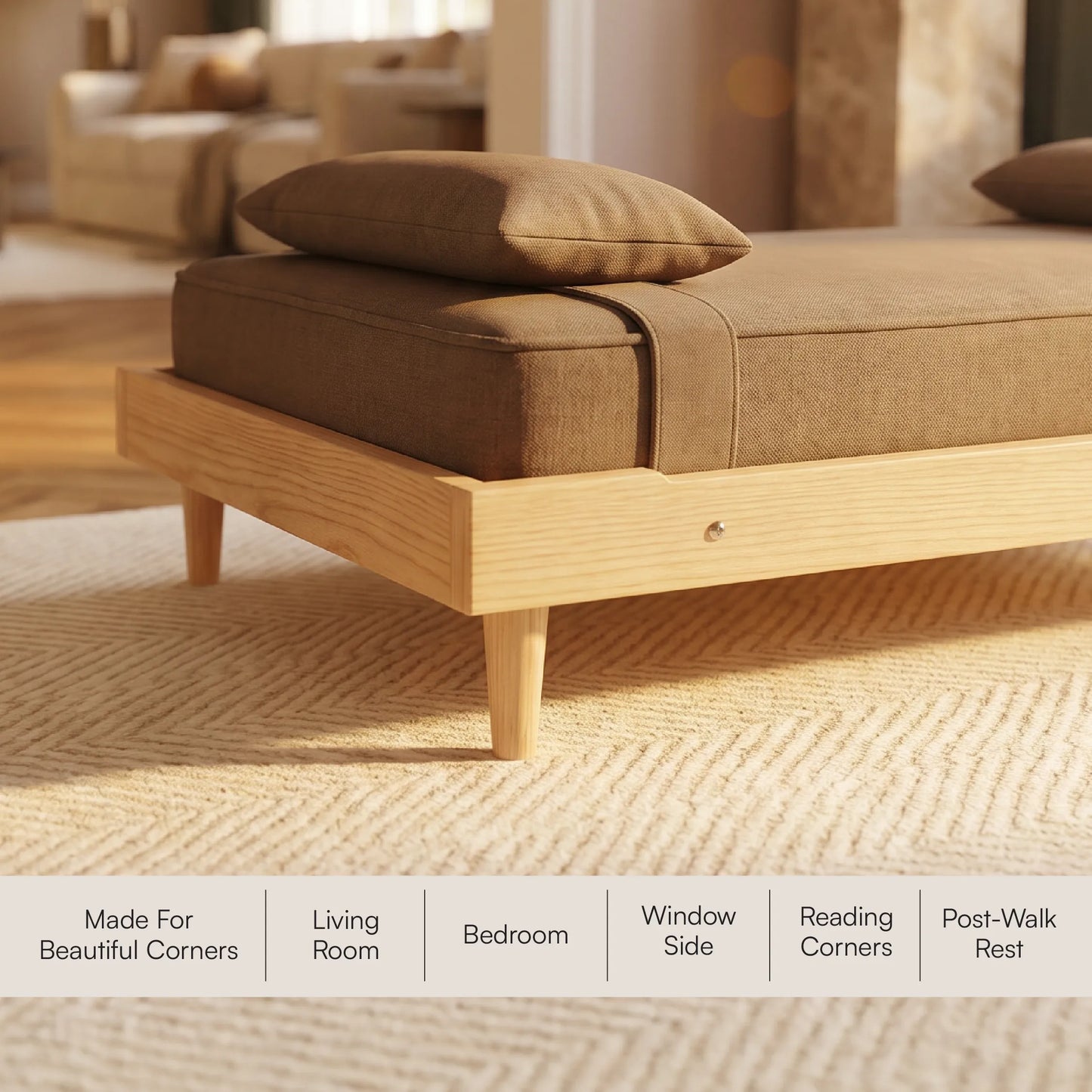 AristoBed | Handmade Wooden Pet Bed | Durable | Stylish & Washable