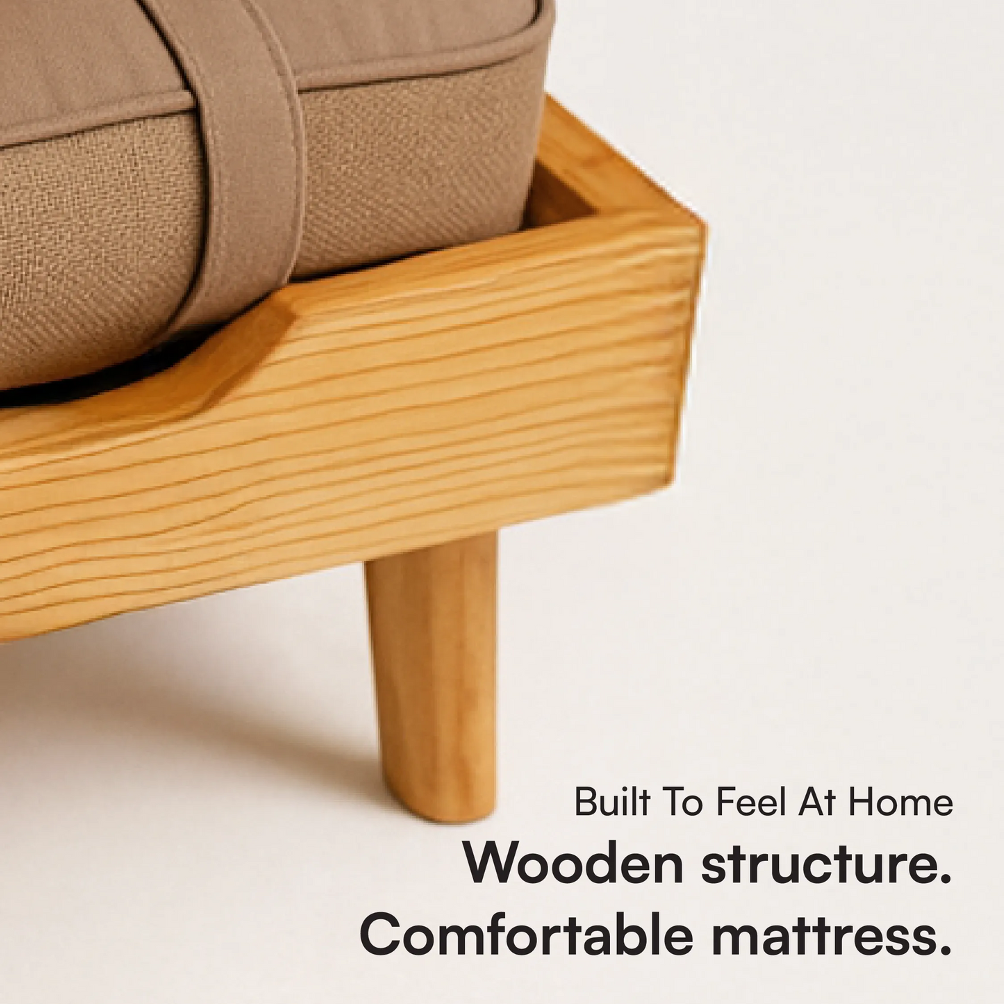AristoBed | Handmade Wooden Pet Bed | Durable | Stylish & Washable