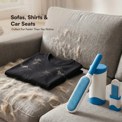 AuraSwipe Lint Brush | Effortless Fur Removal | Travel-Friendly | Self-Cleaning