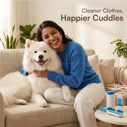 AuraSwipe Lint Brush | Effortless Fur Removal | Travel-Friendly | Self-Cleaning