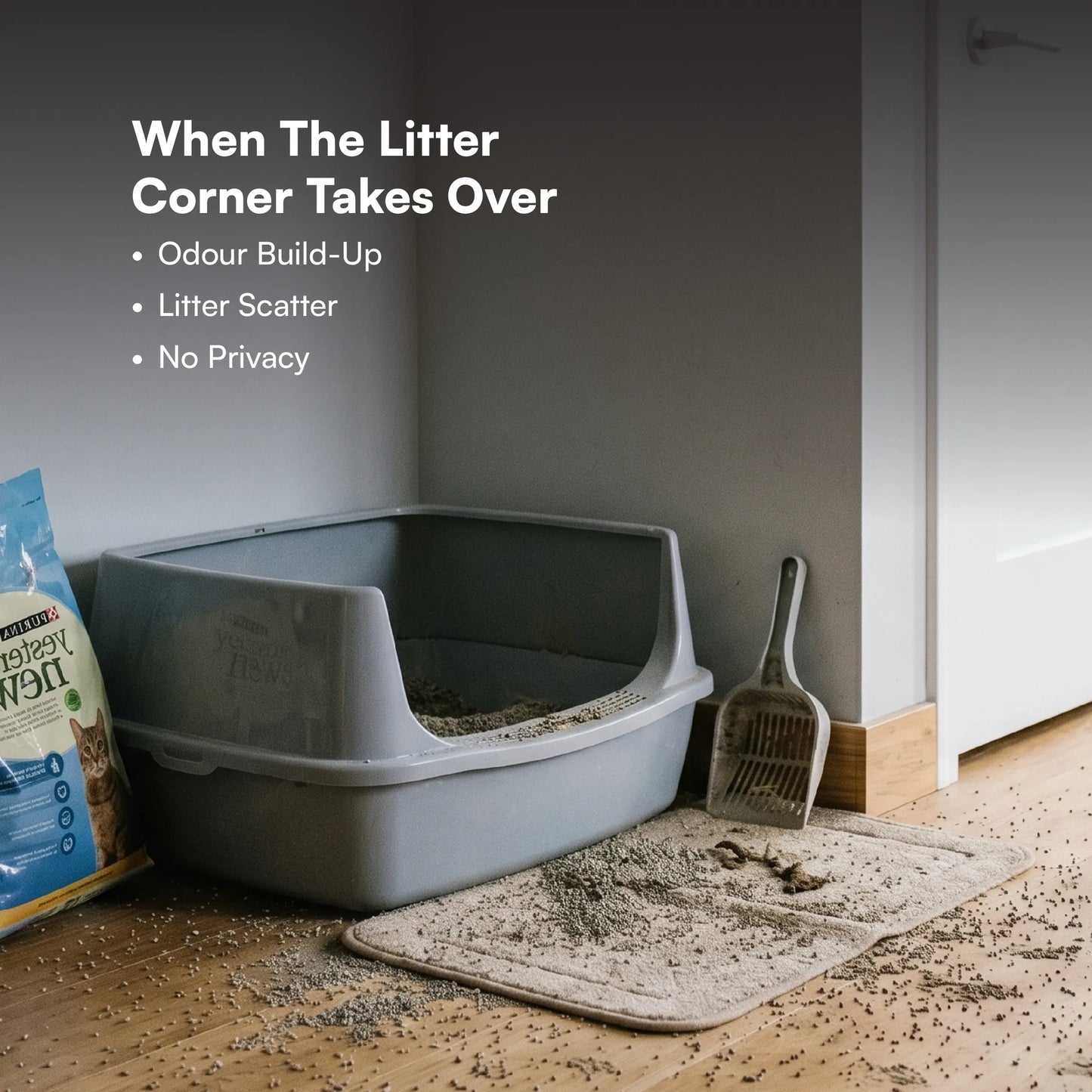 Aurora Litter Den – Clean, Comfy & Private Litter Space for Cats