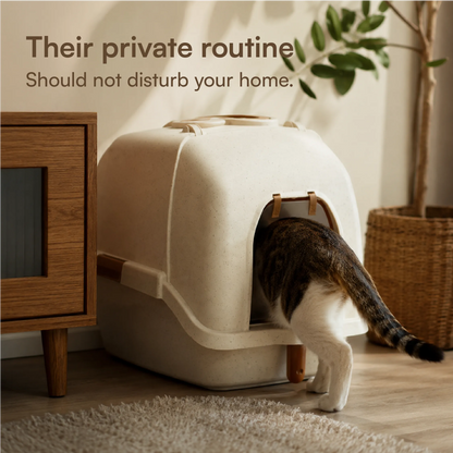 Aurora Litter Den – Clean, Comfy & Private Litter Space for Cats