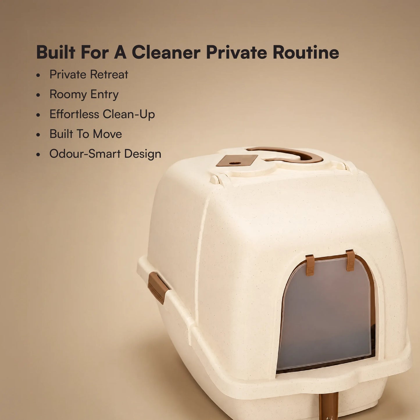 Aurora Litter Den – Clean, Comfy & Private Litter Space for Cats