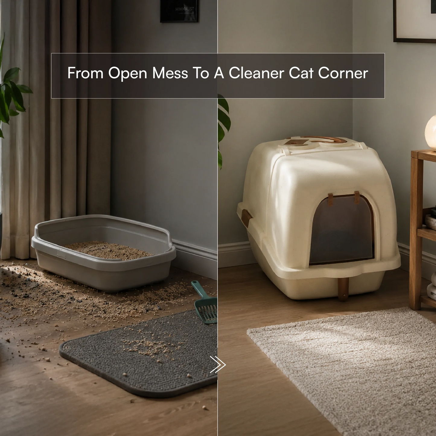 Aurora Litter Den – Clean, Comfy & Private Litter Space for Cats