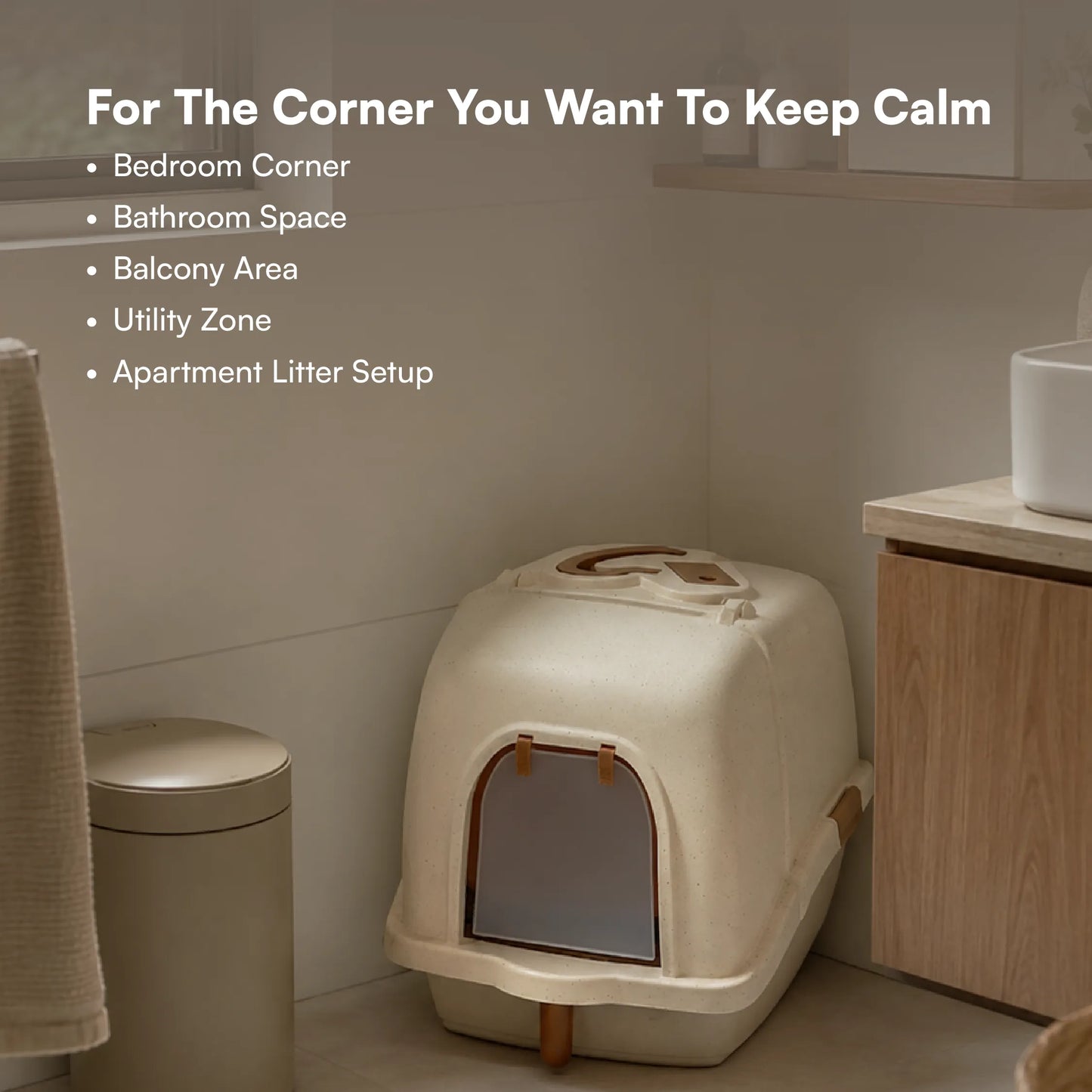 Aurora Litter Den – Clean, Comfy & Private Litter Space for Cats