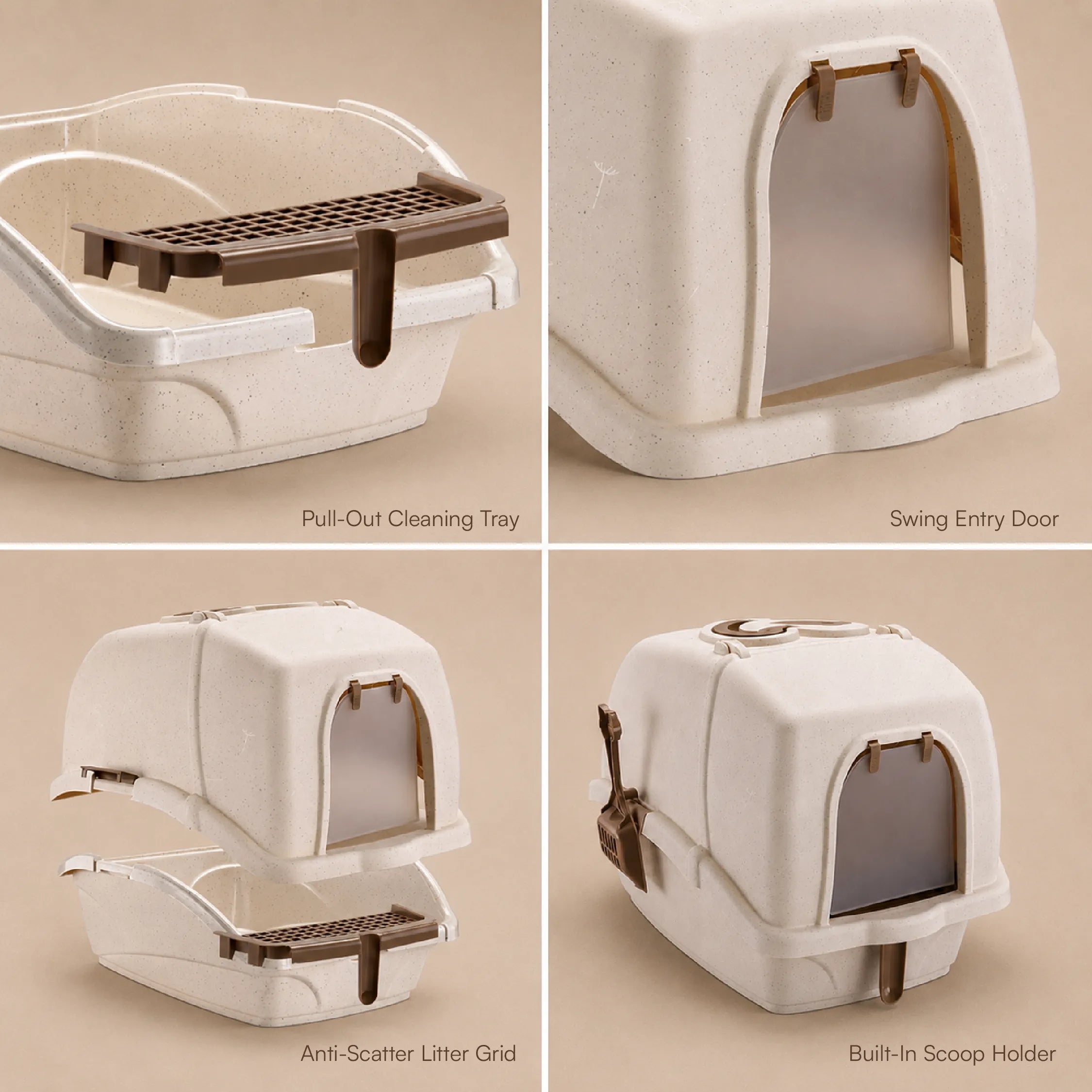 Aurora Litter Den – Clean, Comfy & Private Litter Space for Cats