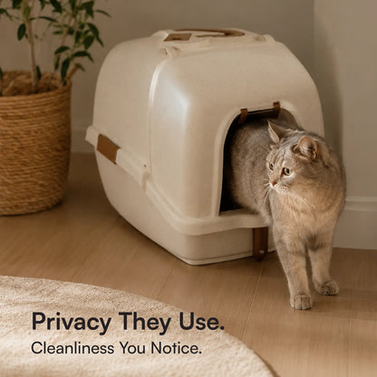 Aurora Litter Den – Clean, Comfy & Private Litter Space for Cats