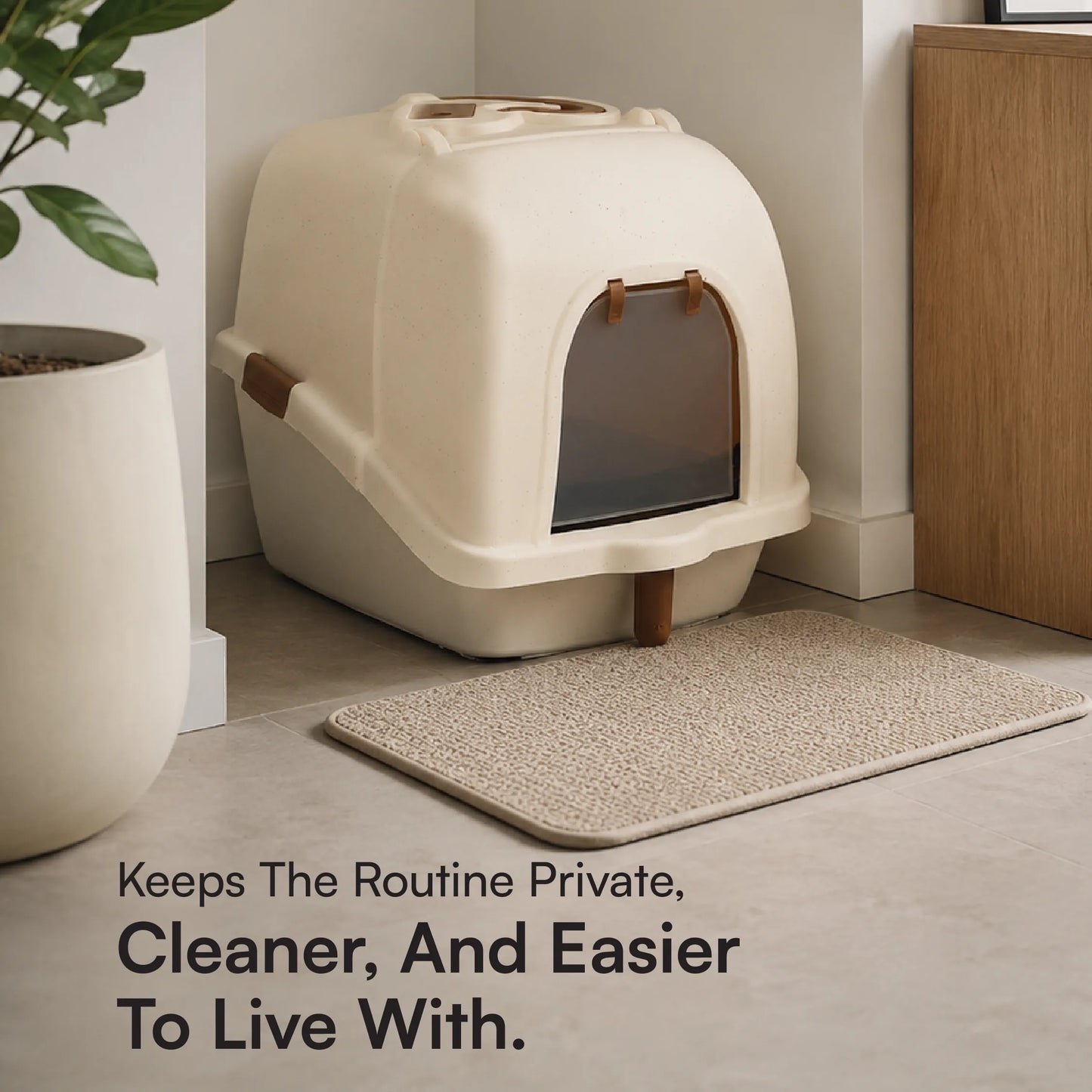 Aurora Litter Den – Clean, Comfy & Private Litter Space for Cats