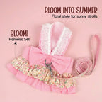BLOOMI Harness – Cotton Floral Vest Harness for Small Pets