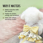 BLOOMI Harness – Cotton Floral Vest Harness for Small Pets