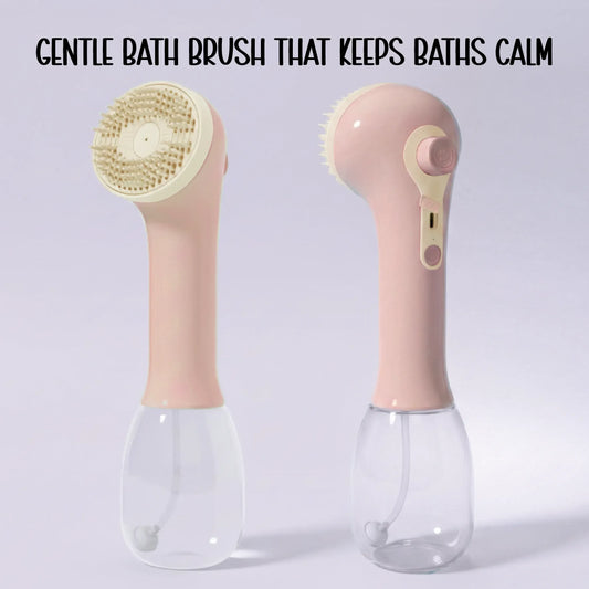 BathEase Brush | Gentle Bathing Solution for Daily Pet Grooming - Tilting Heads