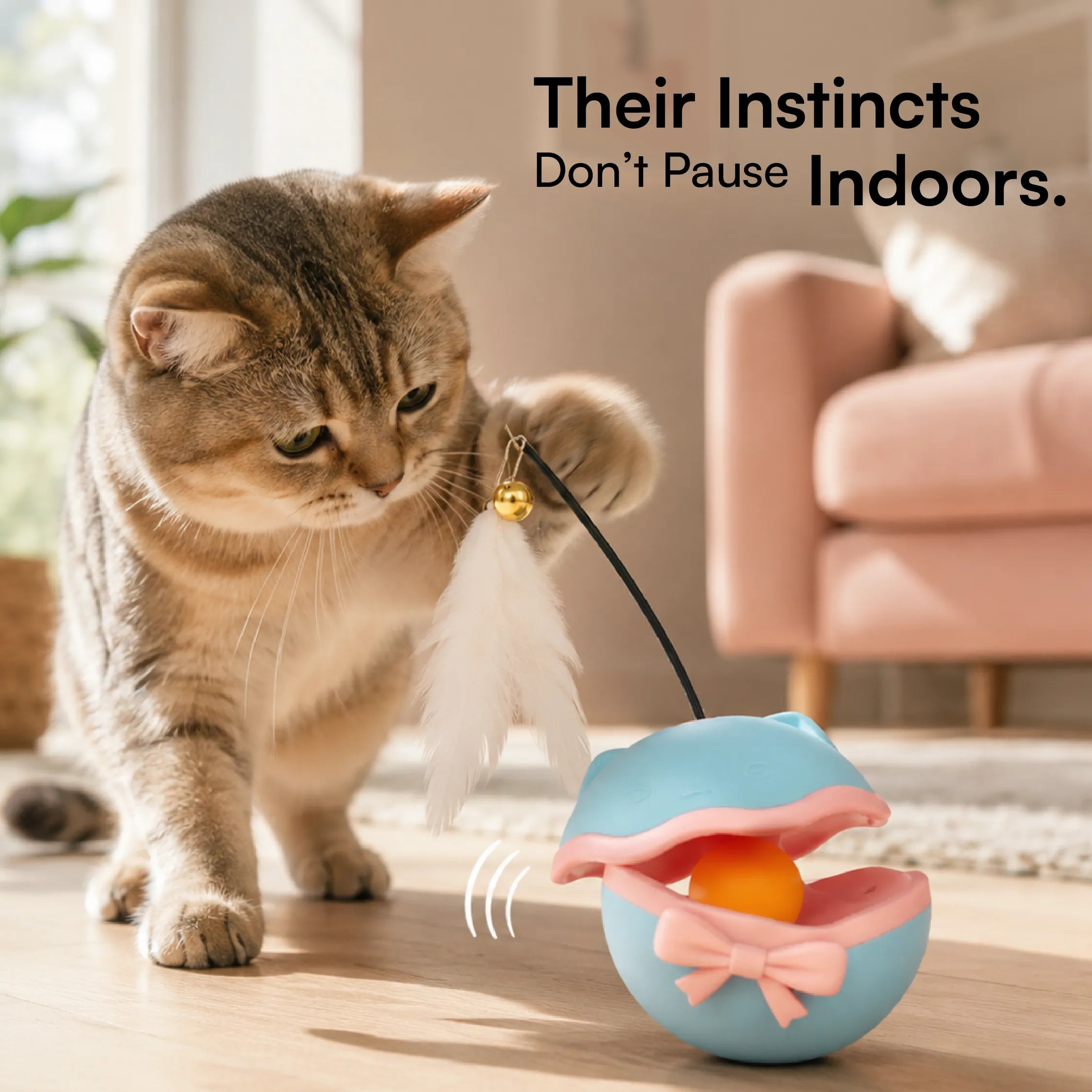 BellBop Toy – A Rolling Bell Toy That Keeps Cats Active & Happy