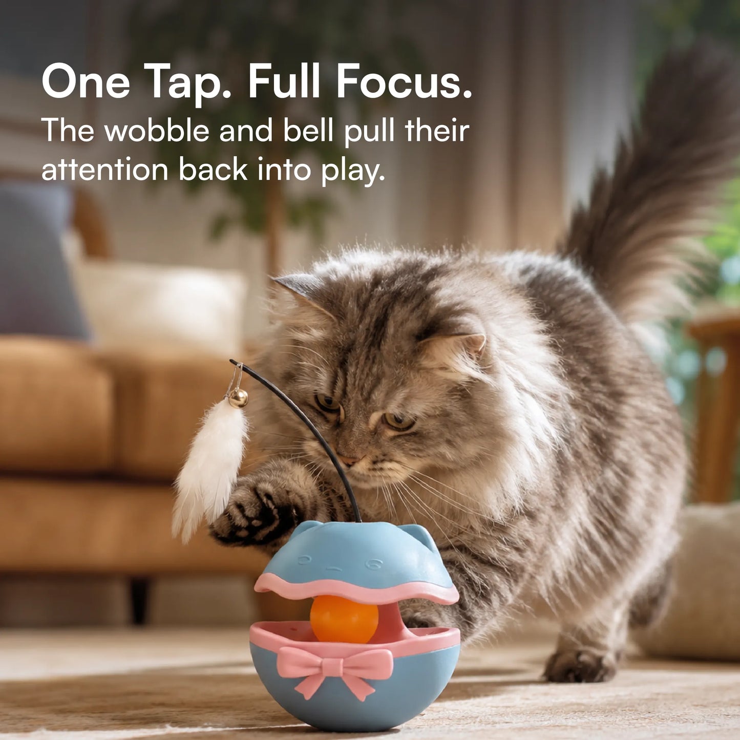 BellBop Toy – A Rolling Bell Toy That Keeps Cats Active & Happy
