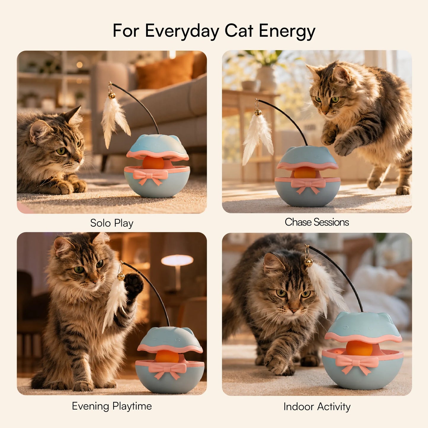 BellBop Toy – A Rolling Bell Toy That Keeps Cats Active & Happy