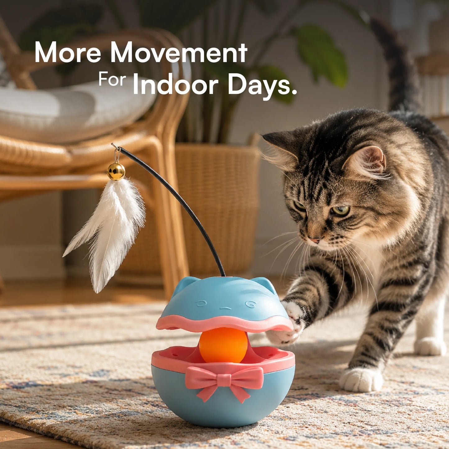 BellBop Toy – A Rolling Bell Toy That Keeps Cats Active & Happy