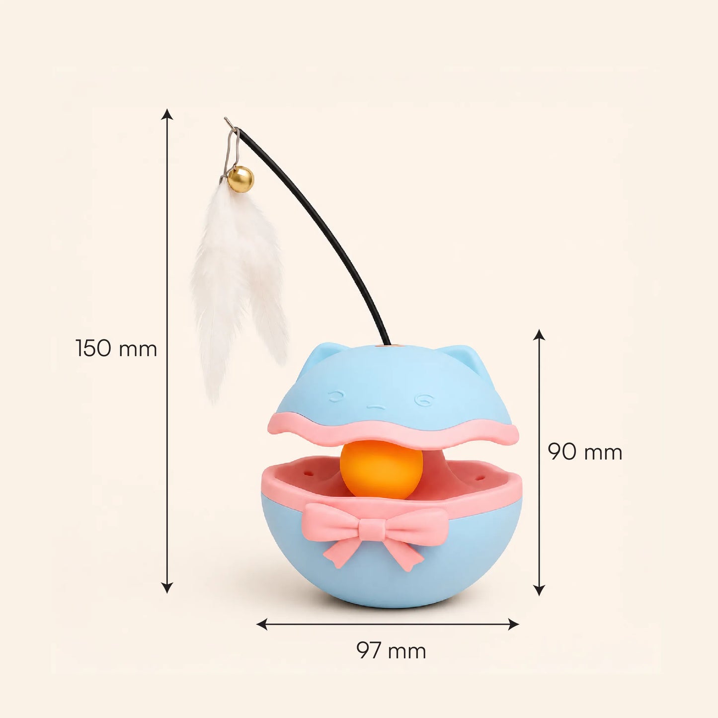 BellBop Toy – A Rolling Bell Toy That Keeps Cats Active & Happy