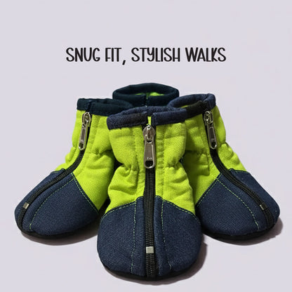 BlueJay Sneaks | Denim Pet Boots | Non-Slip Comfort, Snug Everyday Fit