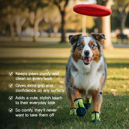 BlueJay Sneaks | Denim Pet Boots | Non-Slip Comfort, Snug Everyday Fit