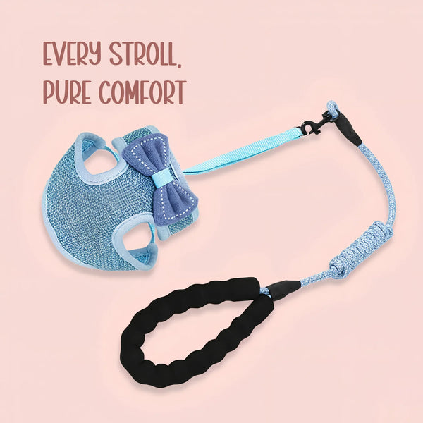 BowHug Harness | Soft, Escape-Proof Comfort for Confident Walks - Tilting Heads