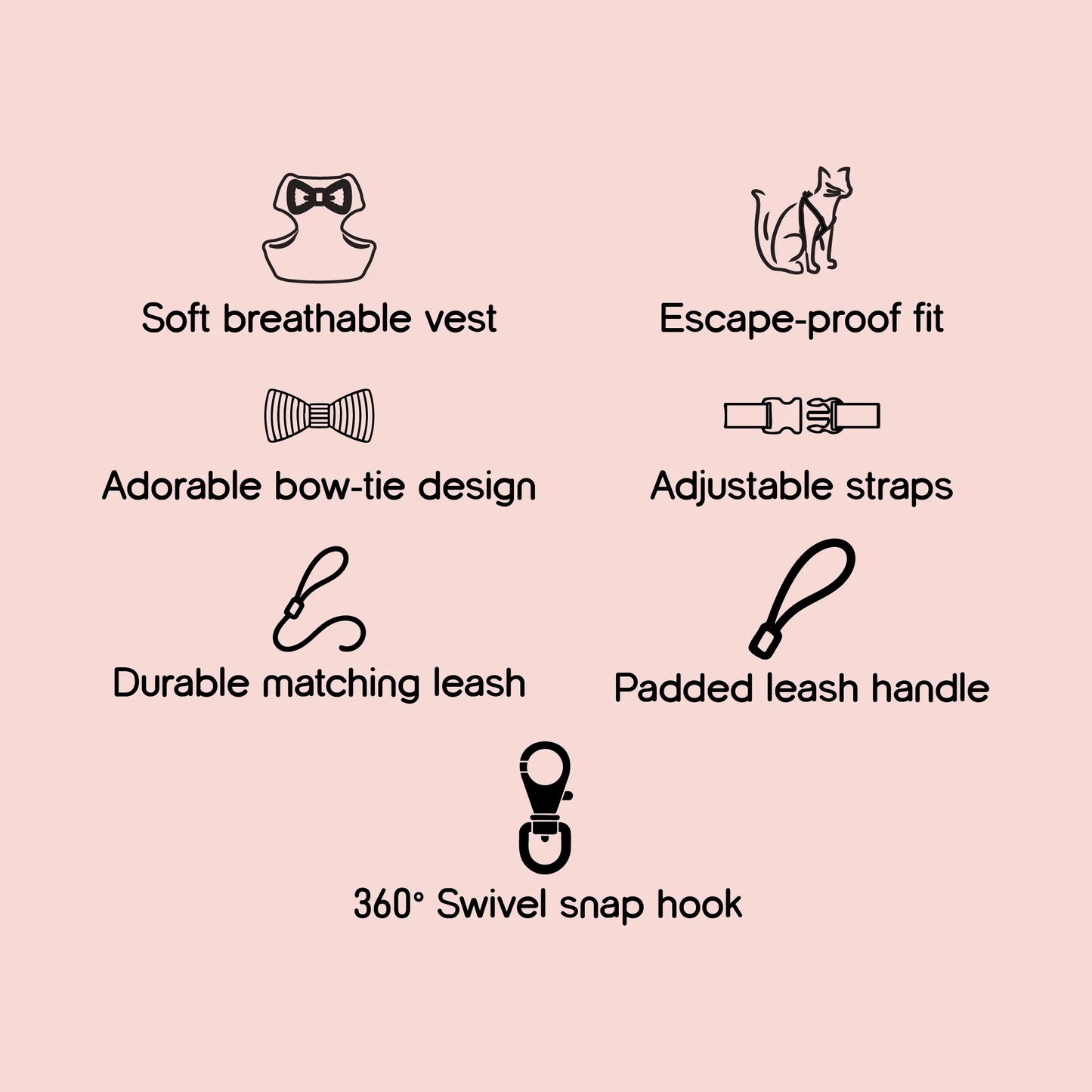 BowHug Harness | Soft, Escape-Proof Comfort for Confident Walks