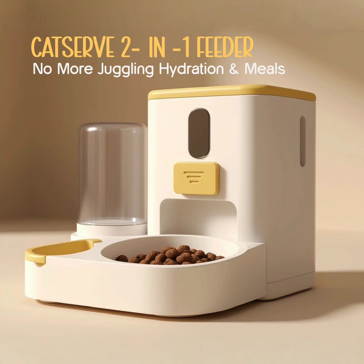CatServe 2 - in - 1 Feeder - Tilting Heads