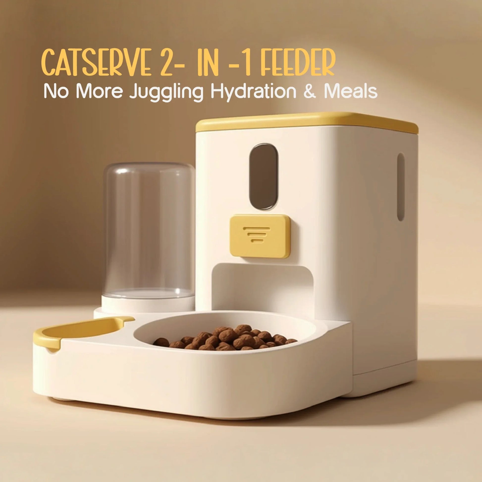 CatServe 2 - in - 1 Feeder - Tilting Heads