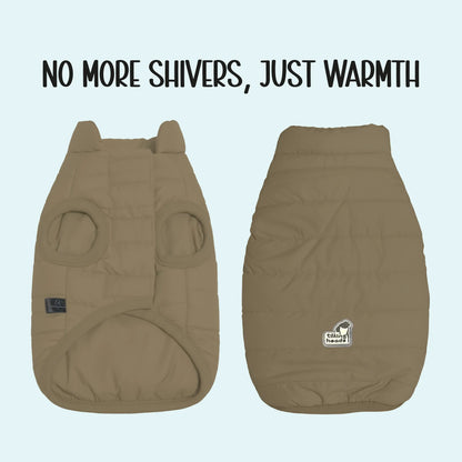 CalmFrost Puffer Jacket | Waterproof, Lightweight & Warm Dog Jacket | Winter Comfort & Style