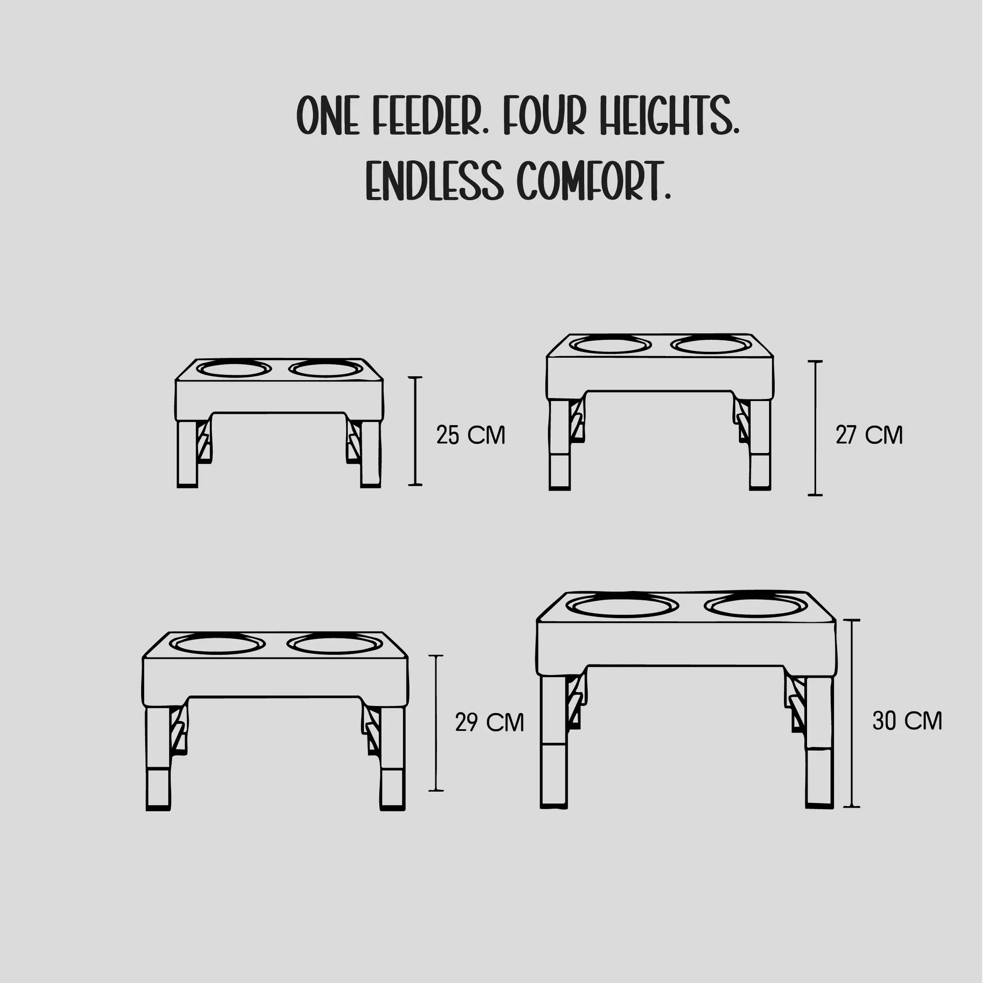 CalmSip Meal Station | Multi-Height Comfort, Slow Feeder & Spill-Proof Bowl for Healthier Mealtimes - Tilting Heads