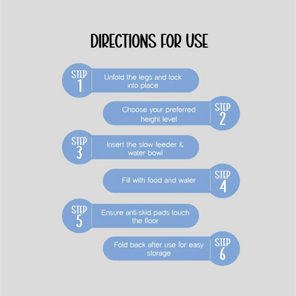 CalmSip Meal Station | Multi-Height Comfort, Slow Feeder & Spill-Proof Bowl for Healthier Mealtimes - Tilting Heads