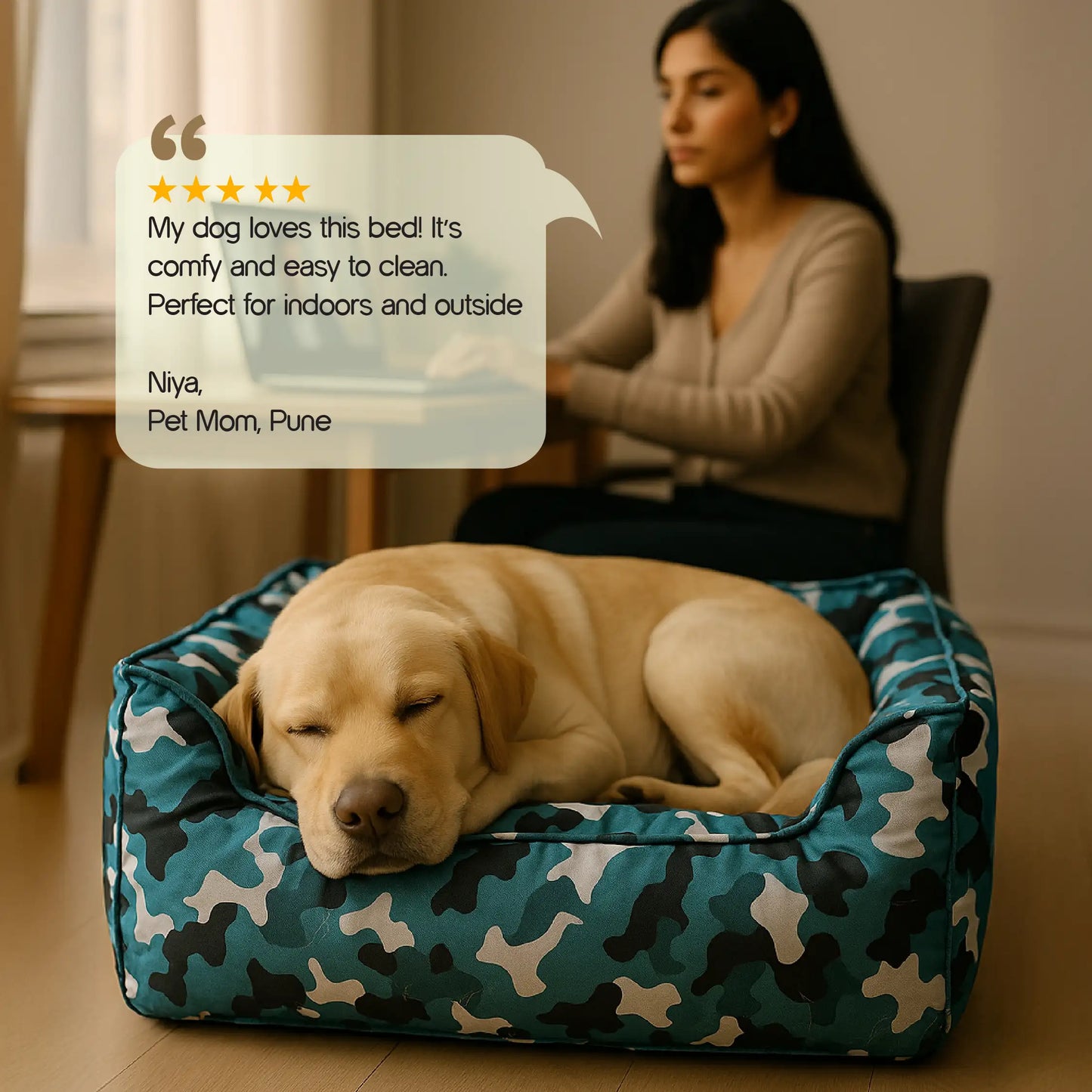 CamoLuxe Sofa Bed | Durable | Scratch-Resistant | Waterproof