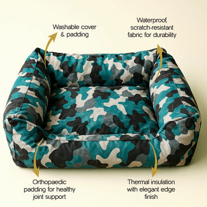 CamoLuxe Sofa Bed | Durable | Scratch-Resistant | Waterproof