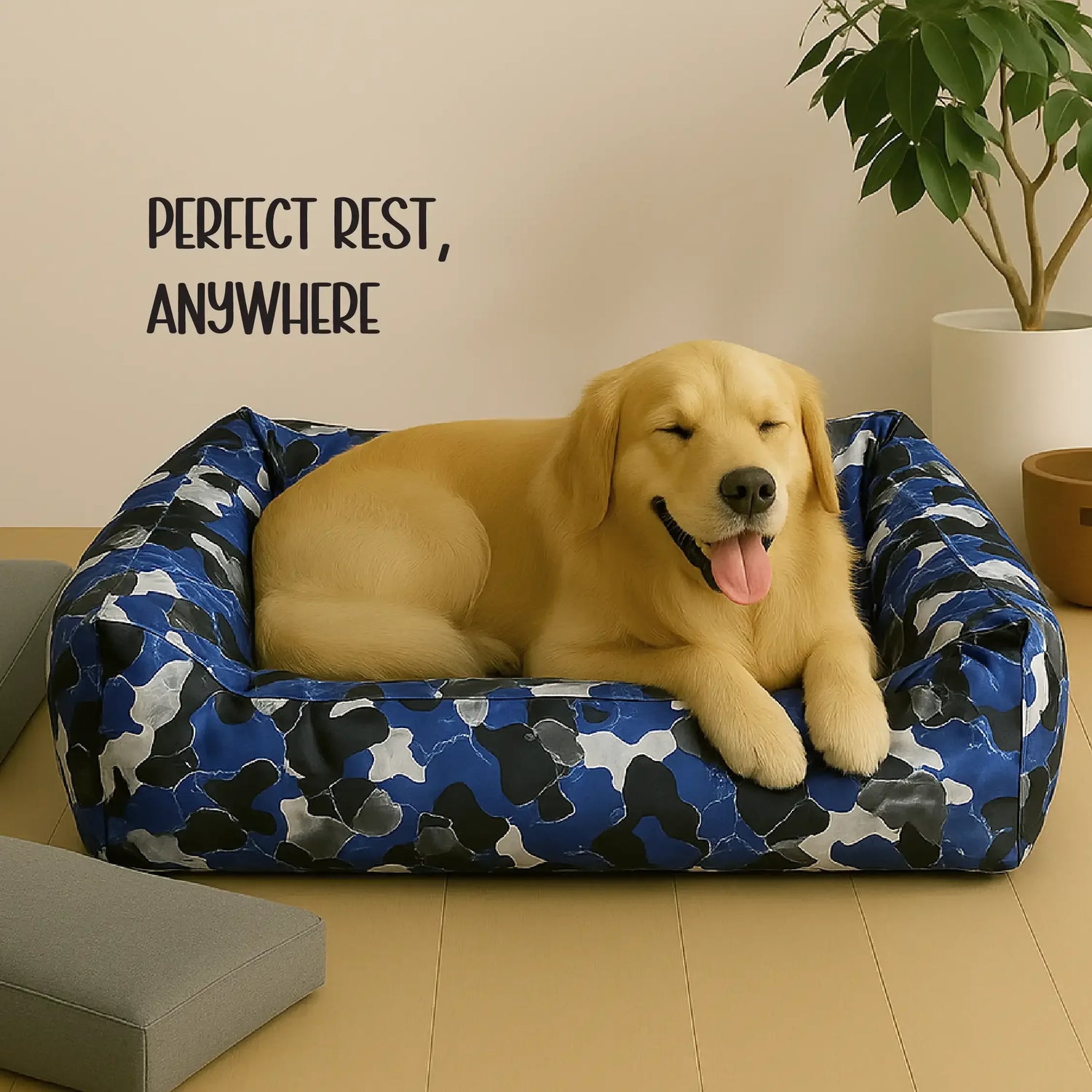 CamoLuxe Sofa Bed | Durable | Scratch-Resistant | Waterproof - Tilting Heads