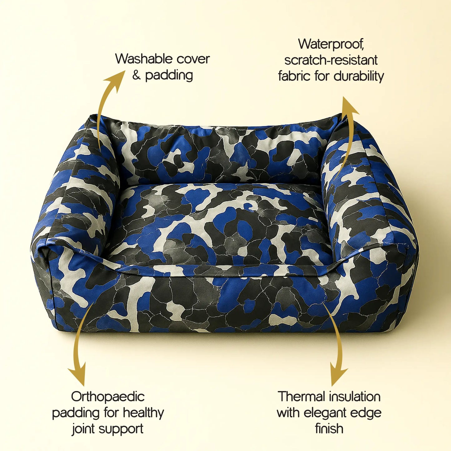 CamoLuxe Sofa Bed | Durable | Scratch-Resistant | Waterproof