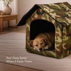 CampCove Hut | Covered Comfort for Everyday Rest for dogs and cats