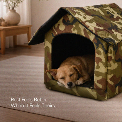 CampCove Hut | Covered Comfort for Everyday Rest for dogs and cats