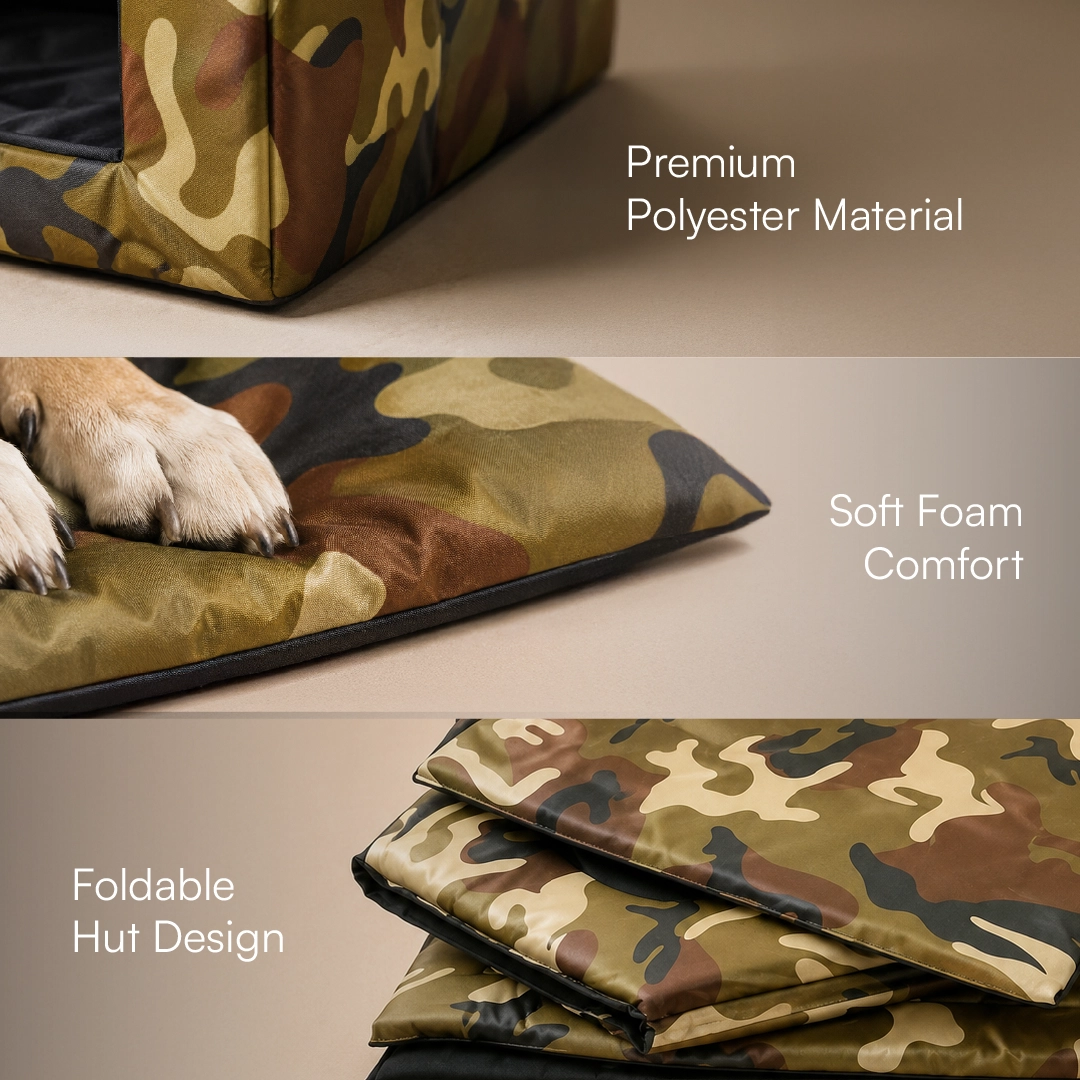 CampCove Hut | Covered Comfort for Everyday Rest for dogs and cats